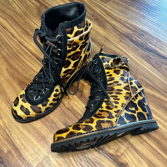 Diane Von Furstenberg Fur wedges NWT - Picture 2 of 7